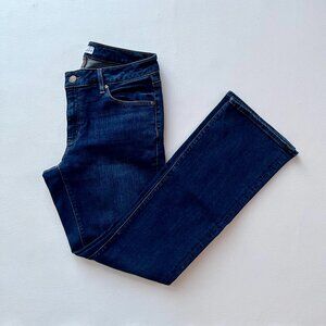LOFT Curvy Boot Mid Rise Regular Fit Dark Wash Jeans 29 8